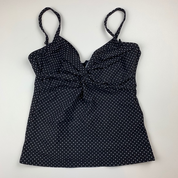 🎉SOLD🎉MiracleSuit 16DD Polka Dot Tankini Top - Picture 1 of 8